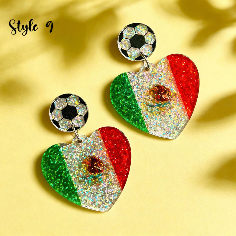 Soccer Lover Teacher Acrylic Earrings