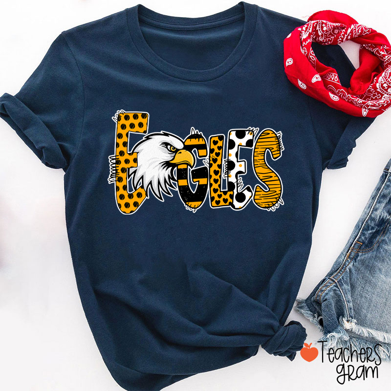 Personalized Mascot And Icon School Spirit Game Day Teacher T-Shirt