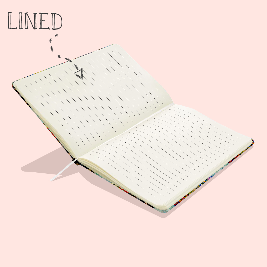 Falling Into The Ocean Of Art Teacher Hardcover Notebook