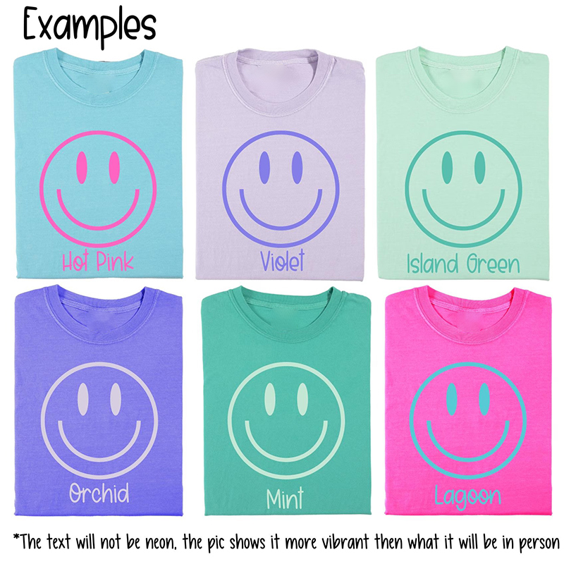 Personalized Comfort Colors Fun Face Teacher T-Shirt
