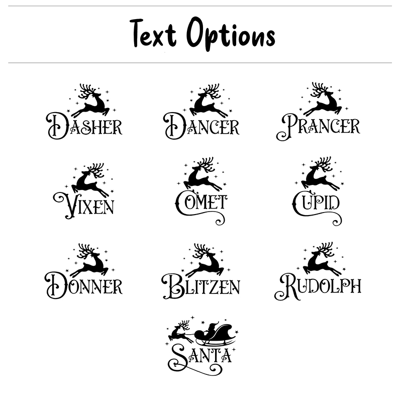 Personalized Santa's Reindeer Teacher T-Shirt