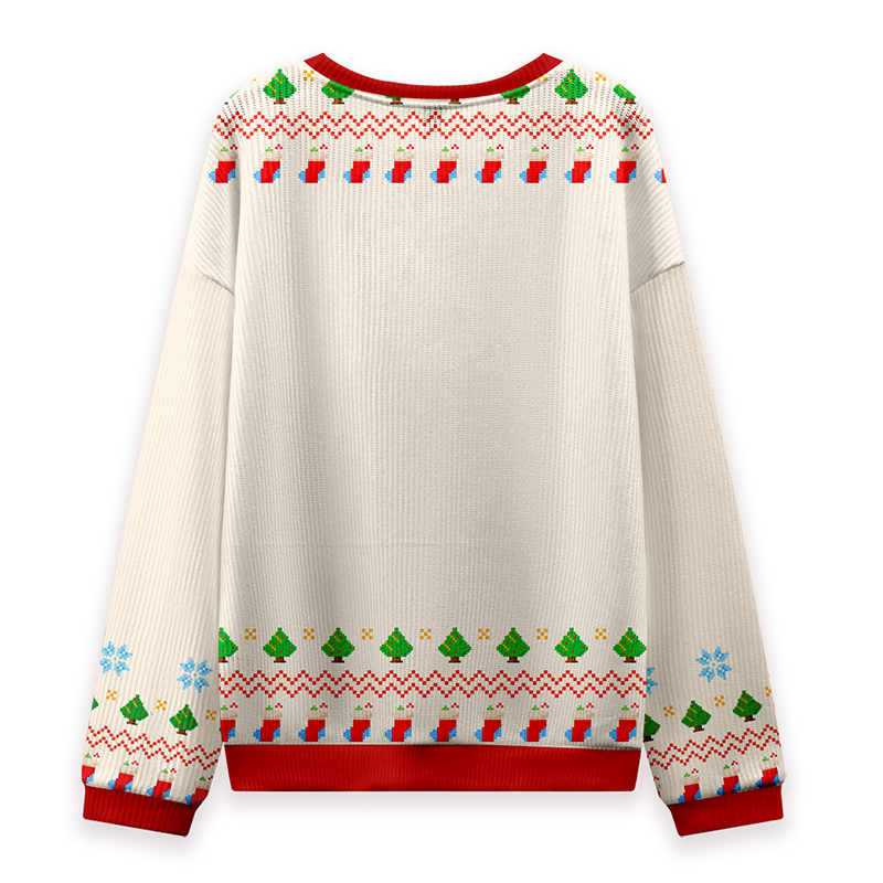 Merry Merry Merry Christmas Miss Teacher Knit Sweatshirt