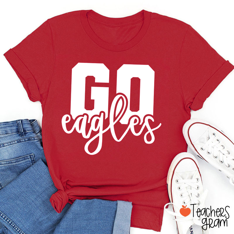 Personalized Mascot Go School Spirit Teacher T-Shirt    