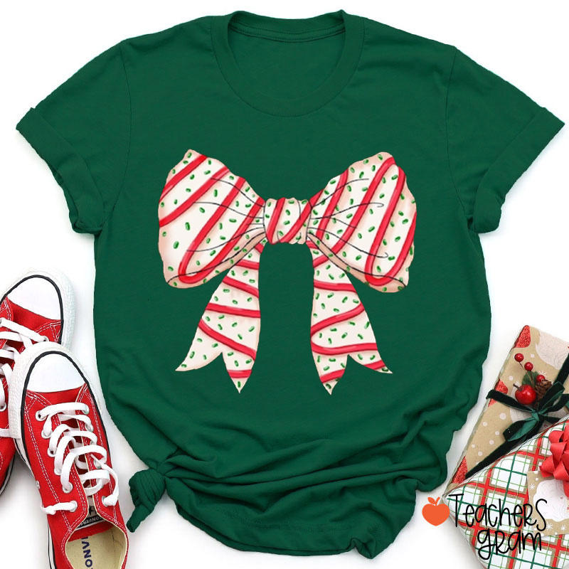 Christmas Tree Cake Teacher T-Shirt