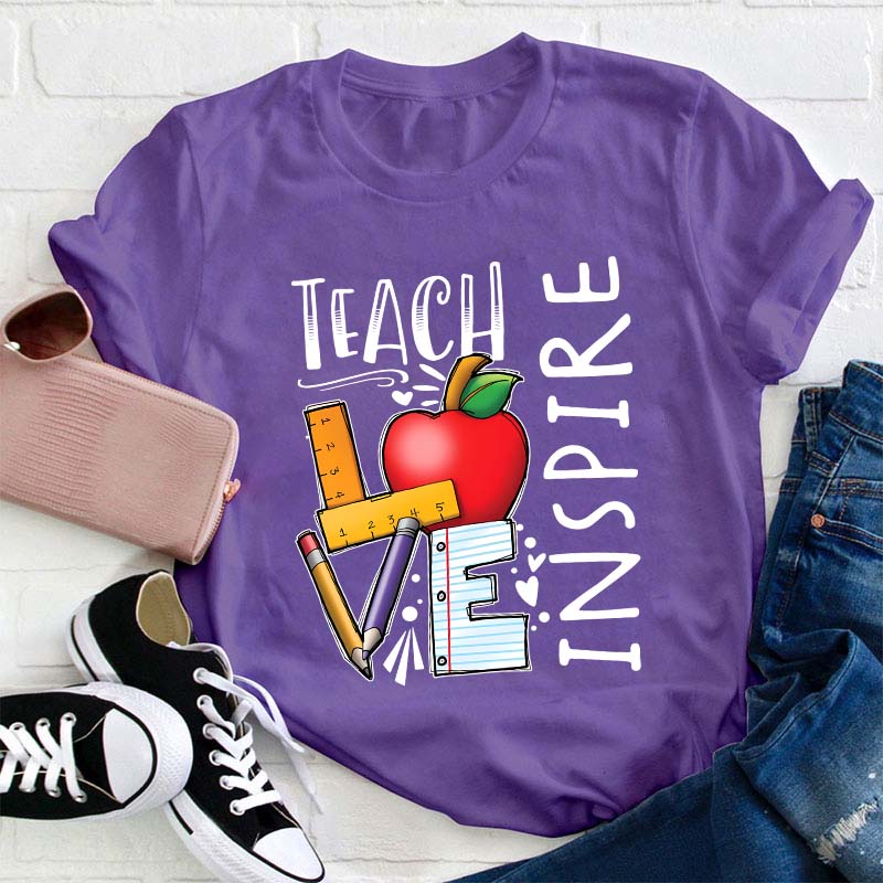 Teach Love Inspire Teacher T-Shirt