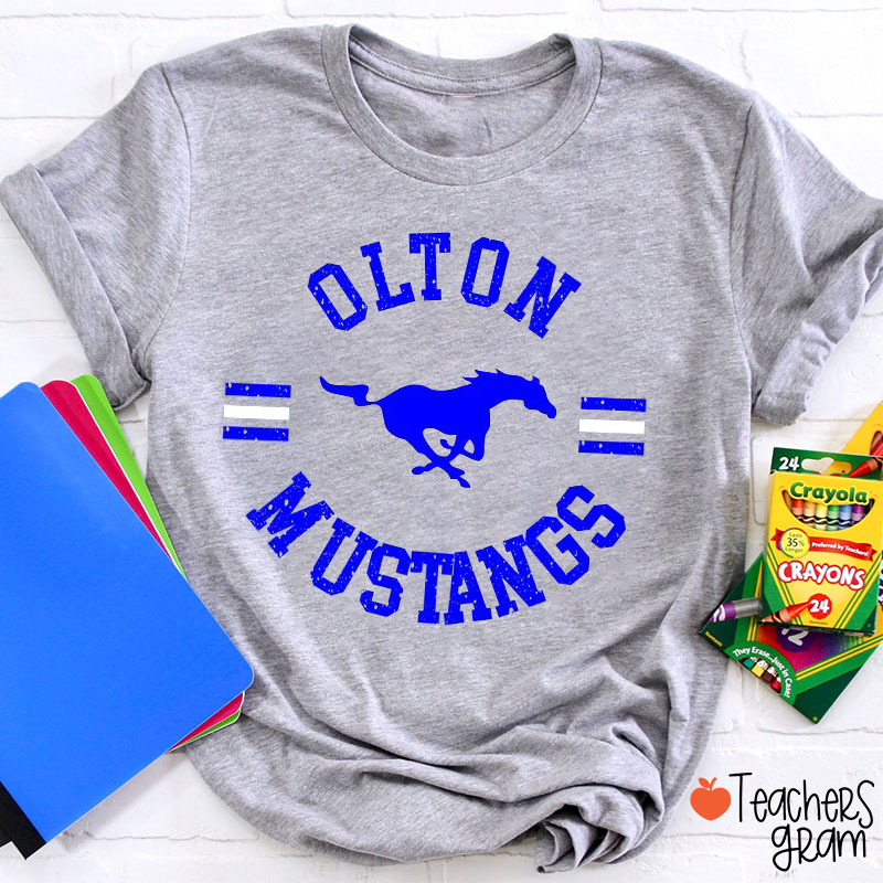 Personalized Mascot Game Day School Spirit Teacher T-Shirt