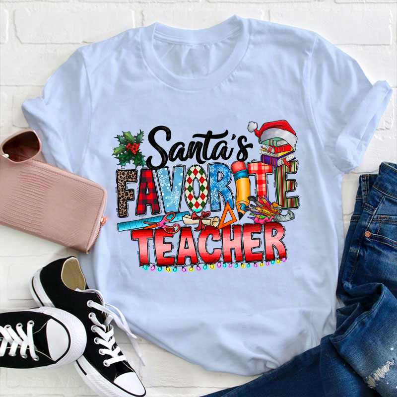 Santa's Favorite Teacher T-Shirt