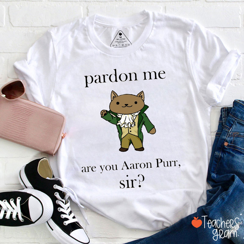 Pardon Me Are You Aaron Purr Sir Teacher T-Shirt