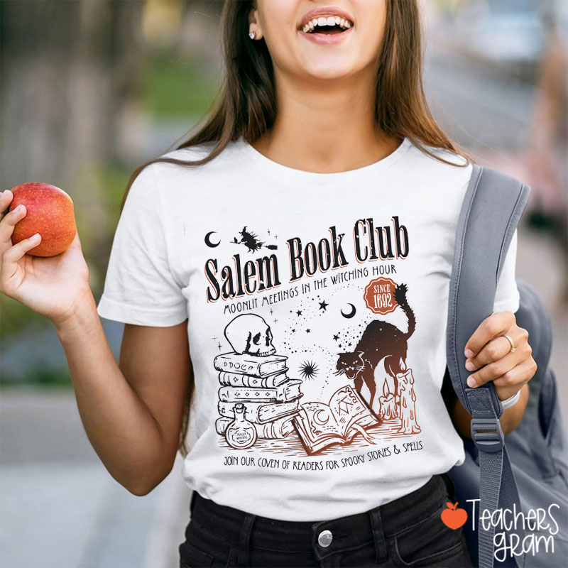 Salem Book Club Halloween Teacher T-Shirt
