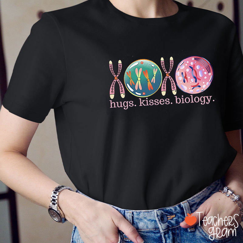 XOXO Hugs Kisses Biology Science Teacher T-Shirt