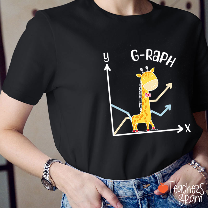 Giraffe Mathematics Math Teacher T-Shirt