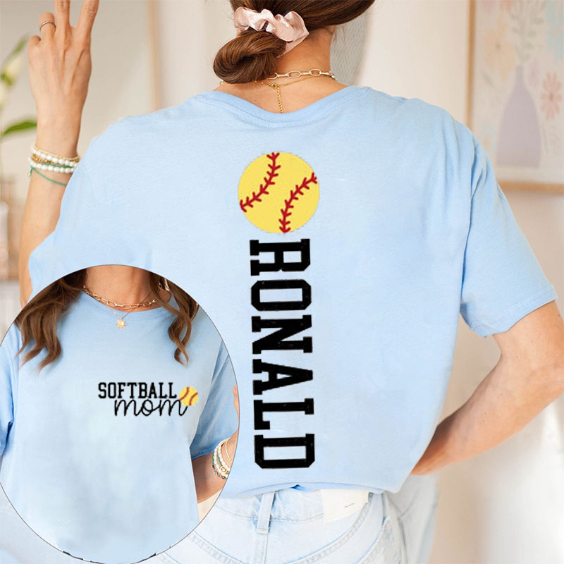 Personalized Sport And Your Name Game Day Teacher Two Sided T-Shirt