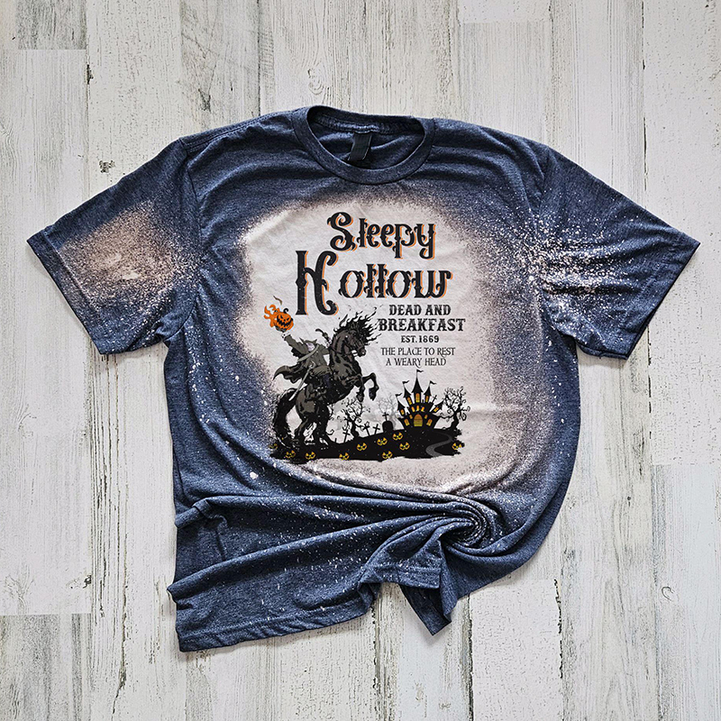 Sleepy Hollow Headless Horseman Teacher Printed T-Shirt