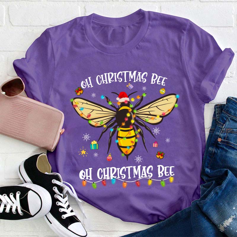 Oh Christmas Bee Teacher T-Shirt