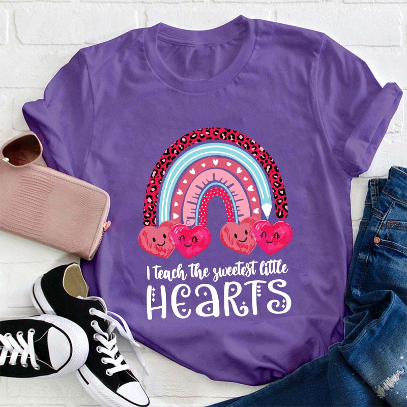 I Teach The Sweetest Little Hearts Teacher T-Shirt