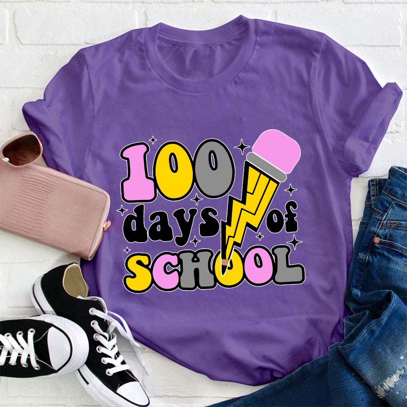 100 Days Of School Teacher T-Shirt
