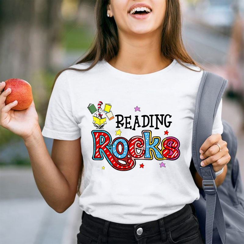 Reading Rocks Teacher T-Shirt