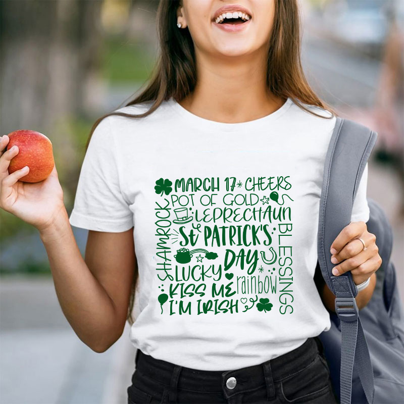 St Patrick's Day Lucky Teacher T-Shirt