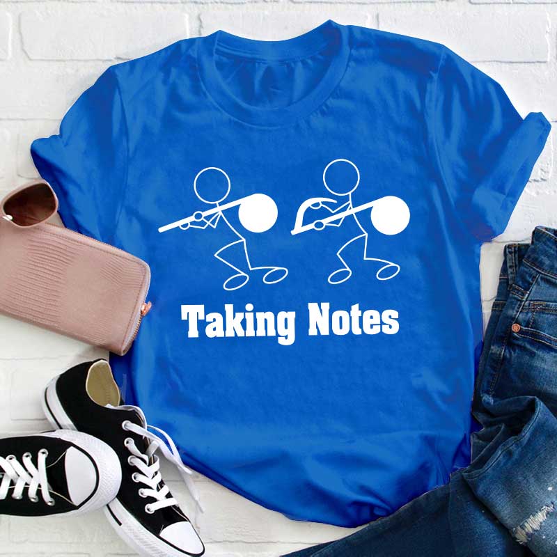 Taking Notes Teacher T-Shirt