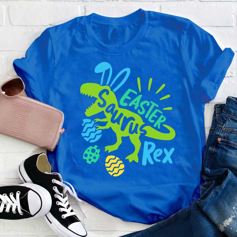 Easter Saurus Rex Teacher T-Shirt