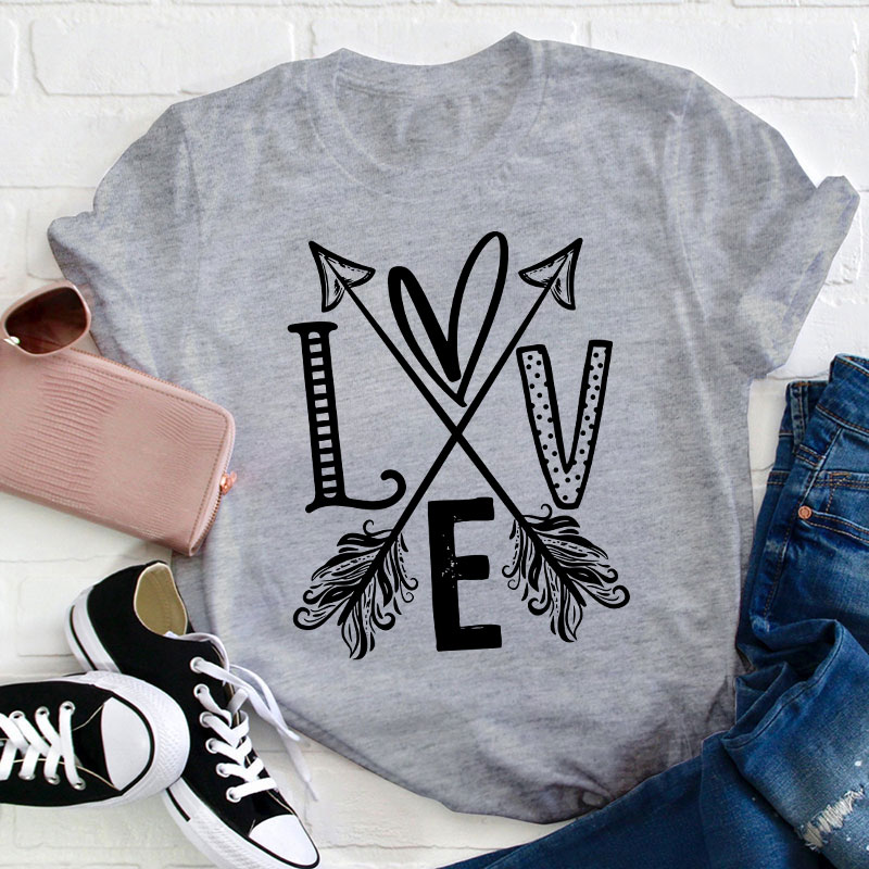 Love Arrow Teacher T-Shirt