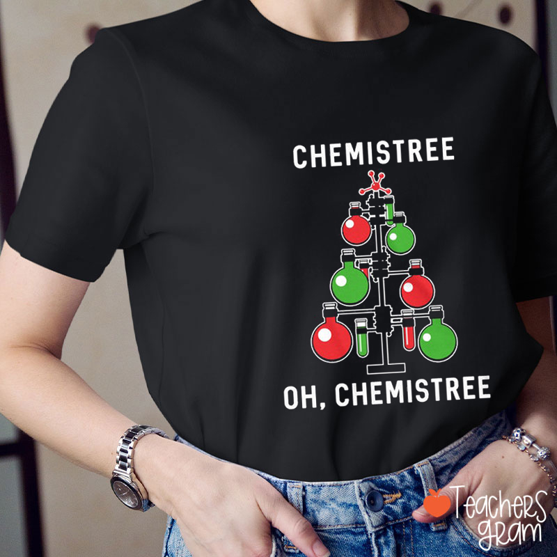 Chemistree Christmas Tree Teacher T-Shirt