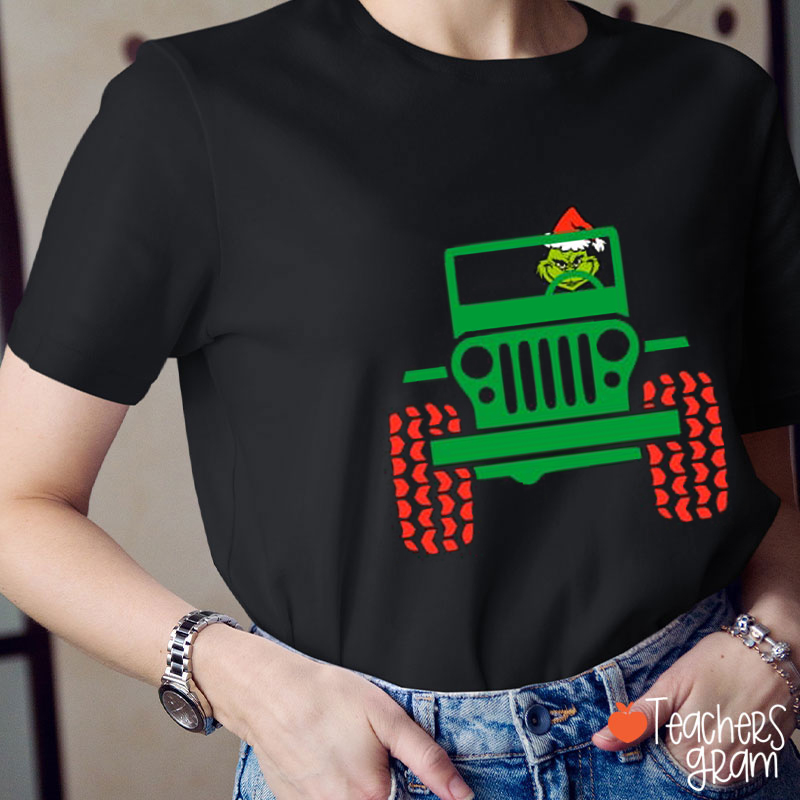 Stealing Christmas With A Truck Teacher T-Shirt