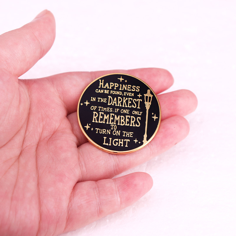 Happiness Quote Teacher Pin