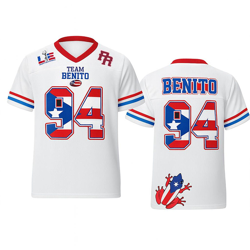 Benito Puerto Rico Football Teacher Mesh Jersey
