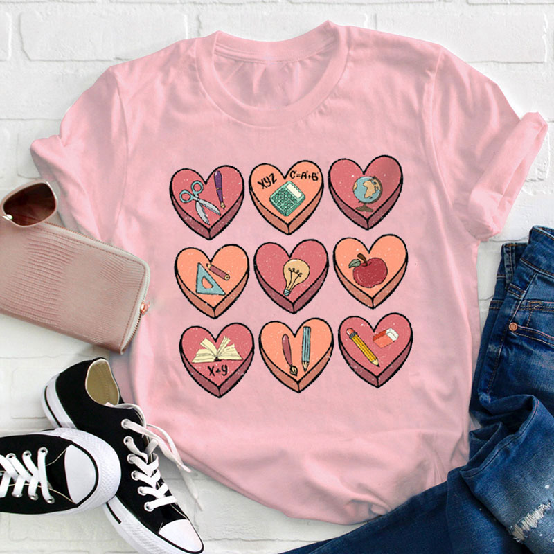 Teacher Life Teacher Heart Teacher T-Shirt
