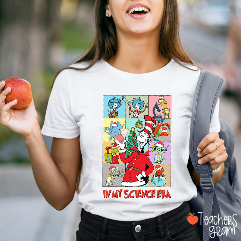 In My Science Era Children's Books Christmas Teacher T-Shirt