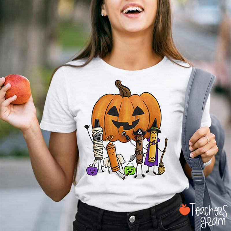 Halloween Pastel Teacher T-Shirt