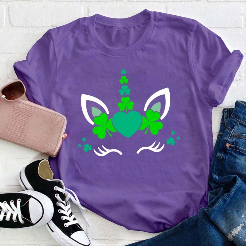 Lucky Unicorn Teacher T-Shirt