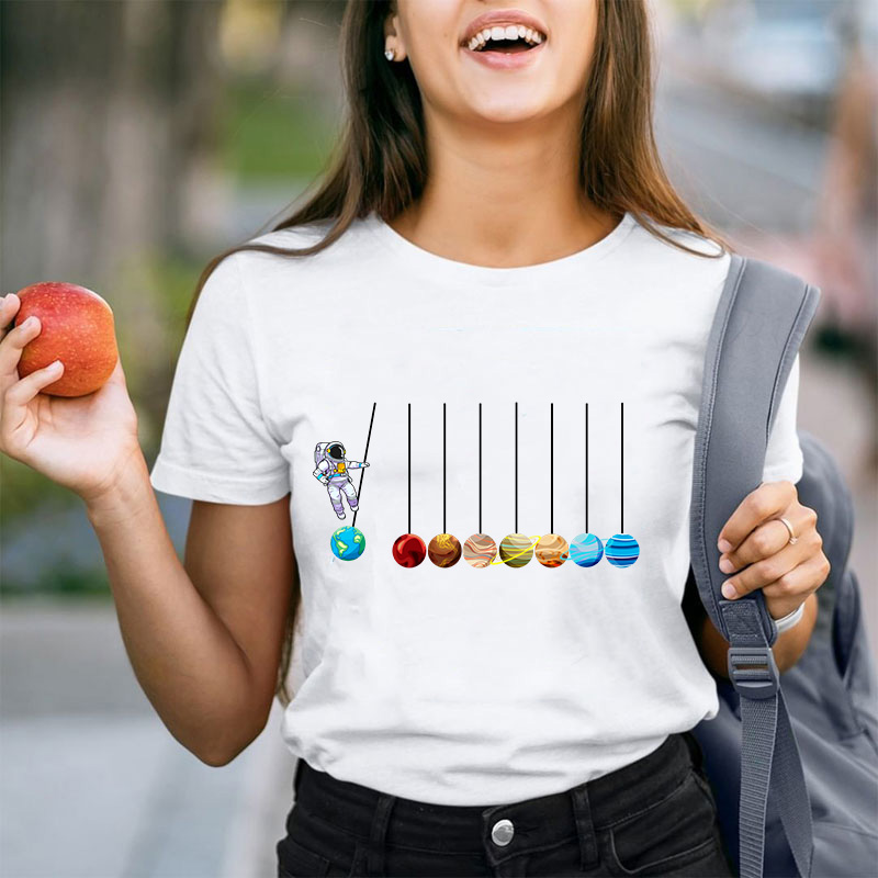 Funny Planets Planetary System Solar Teacher T-Shirt