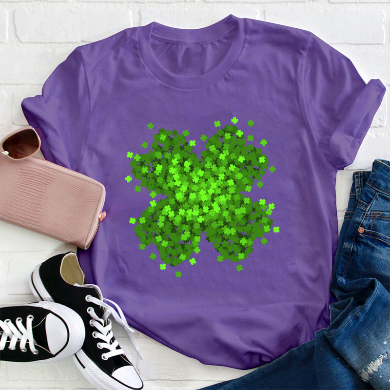 Green Shamrock Teacher T-Shirt