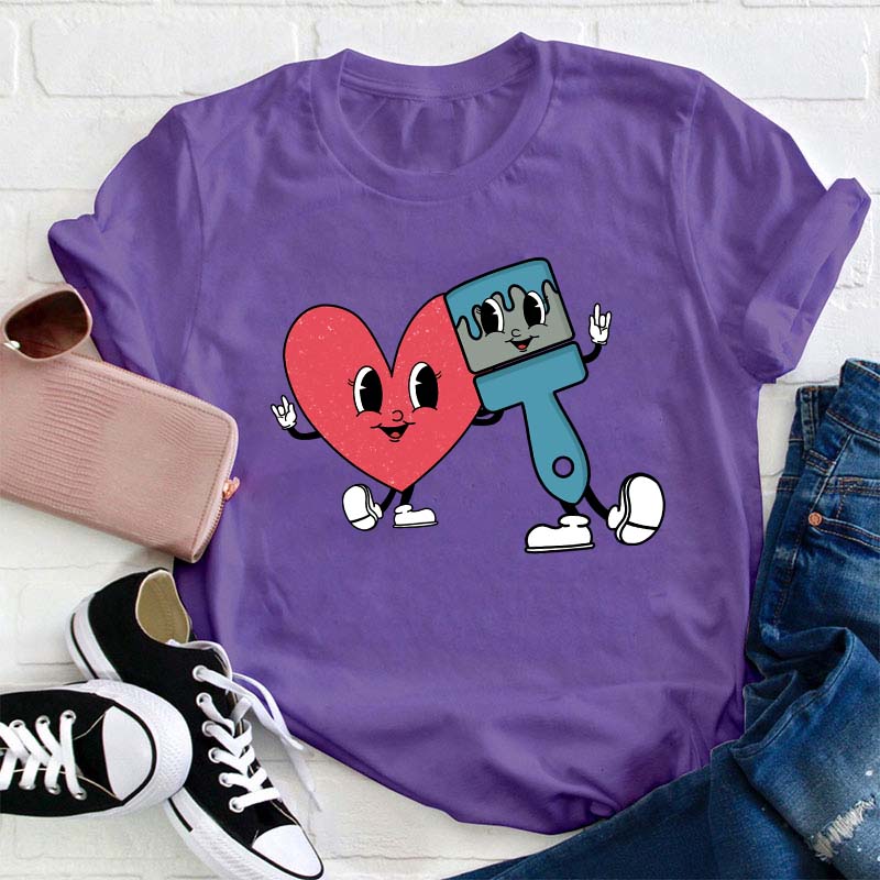 Love Art Teacher T-Shirt
