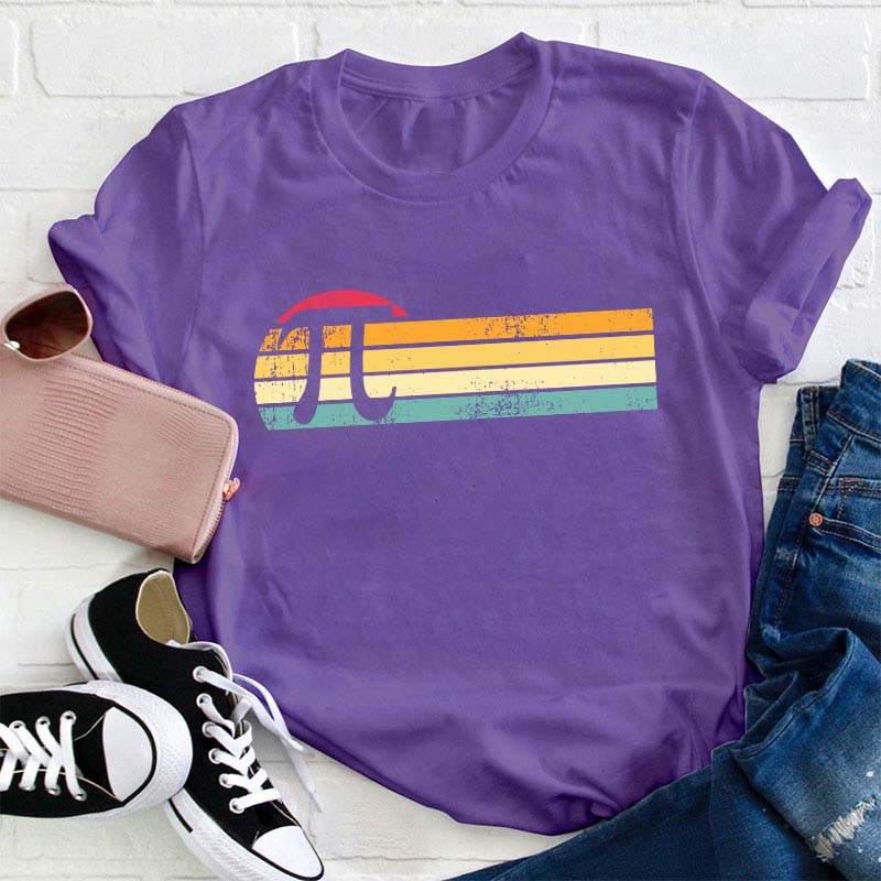 Retro Pi Teacher T-Shirt