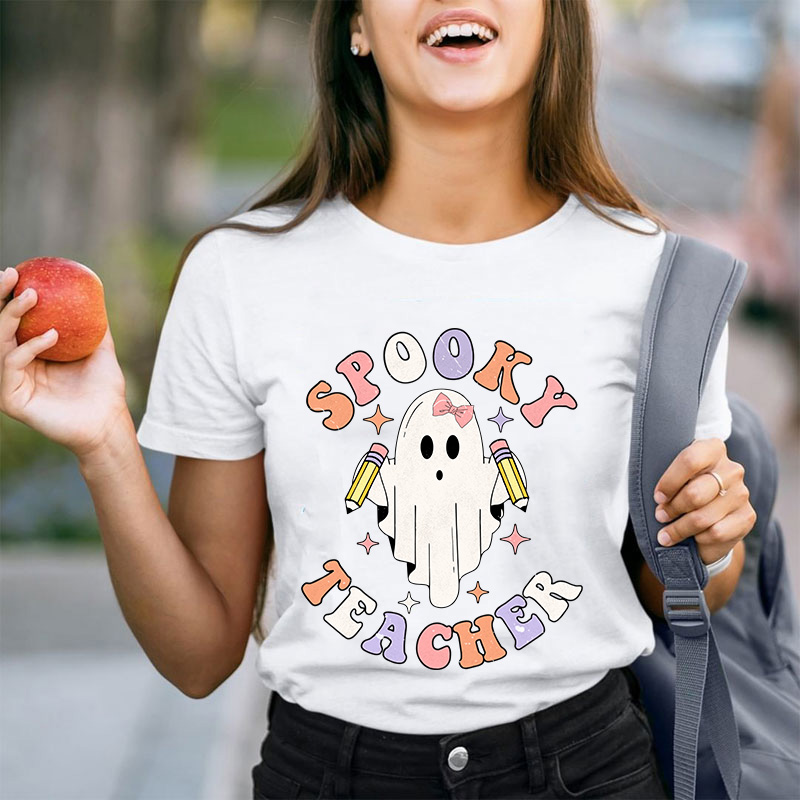 Spooky Ghost Teacher T-Shirt