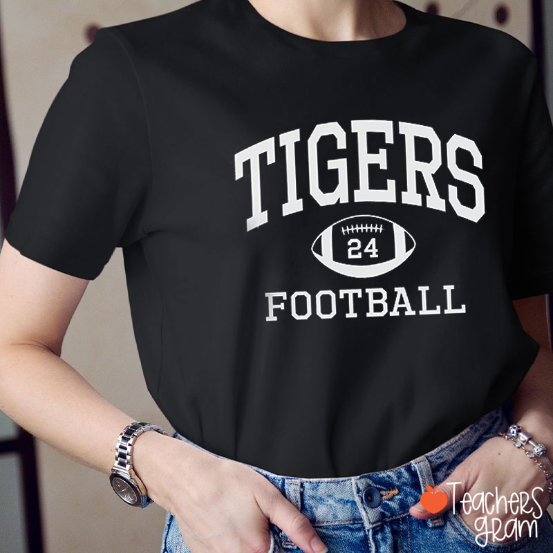 Personalized Mascot Sport And Number Game Day Teacher T-Shirt