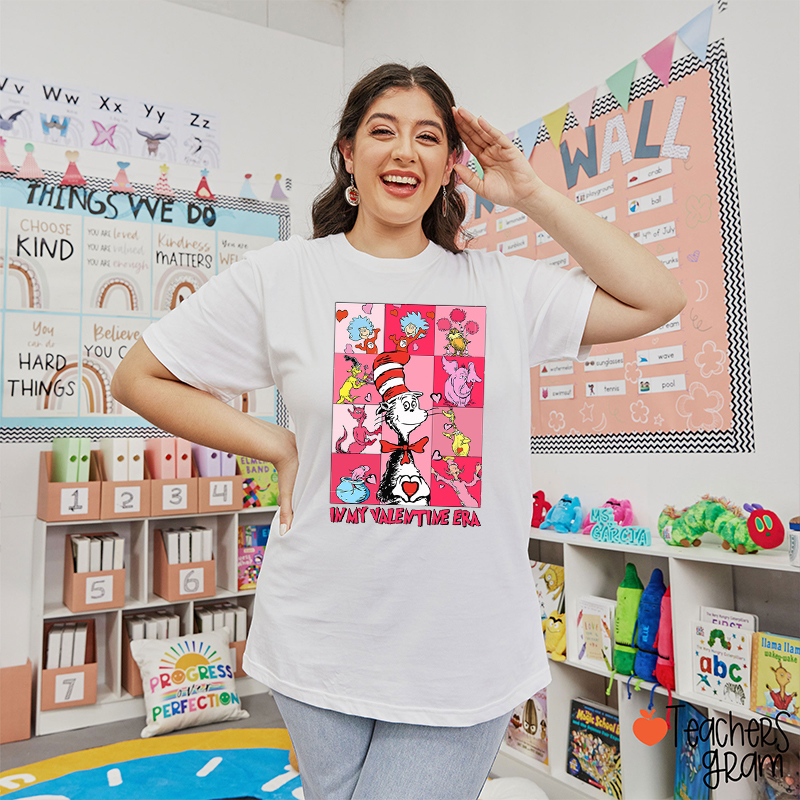 In My Valentine Era Teacher T-Shirt