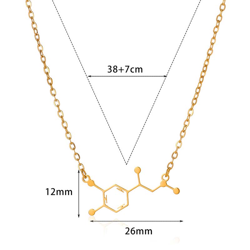 Dopamine Molecule Teacher Necklace