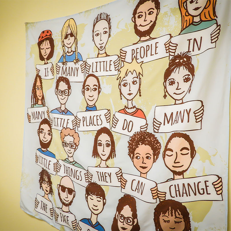 Encouragement Diversity Teacher Classroom Tapestry