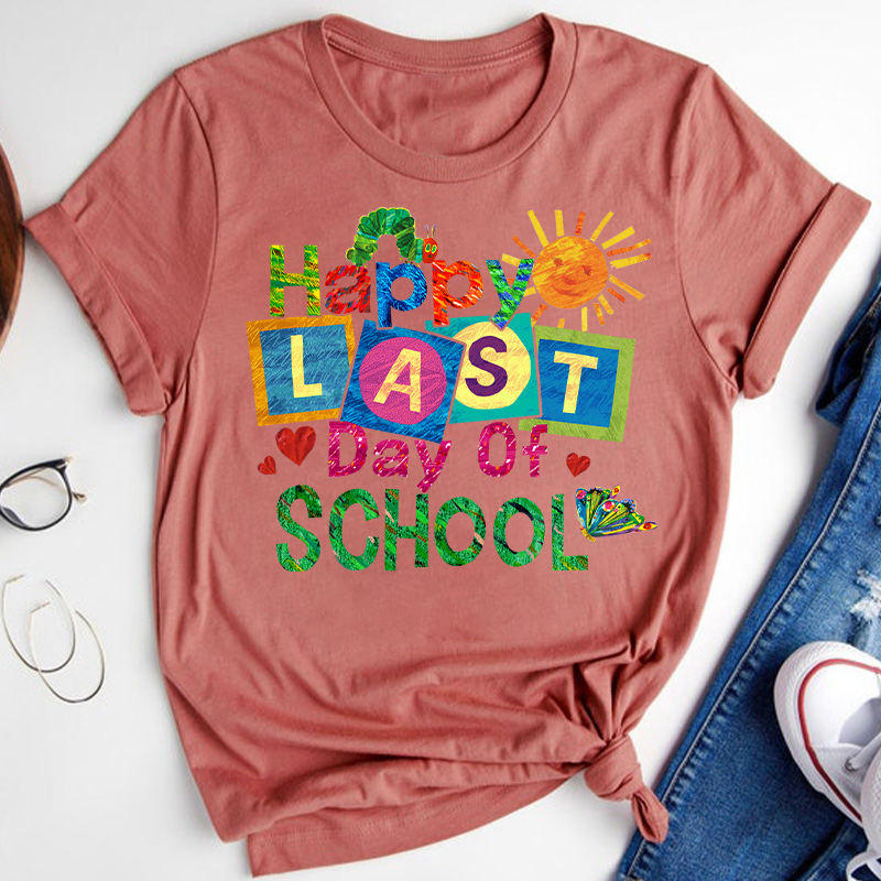 Summer Happy Last Day Of School Teacher T-Shirt