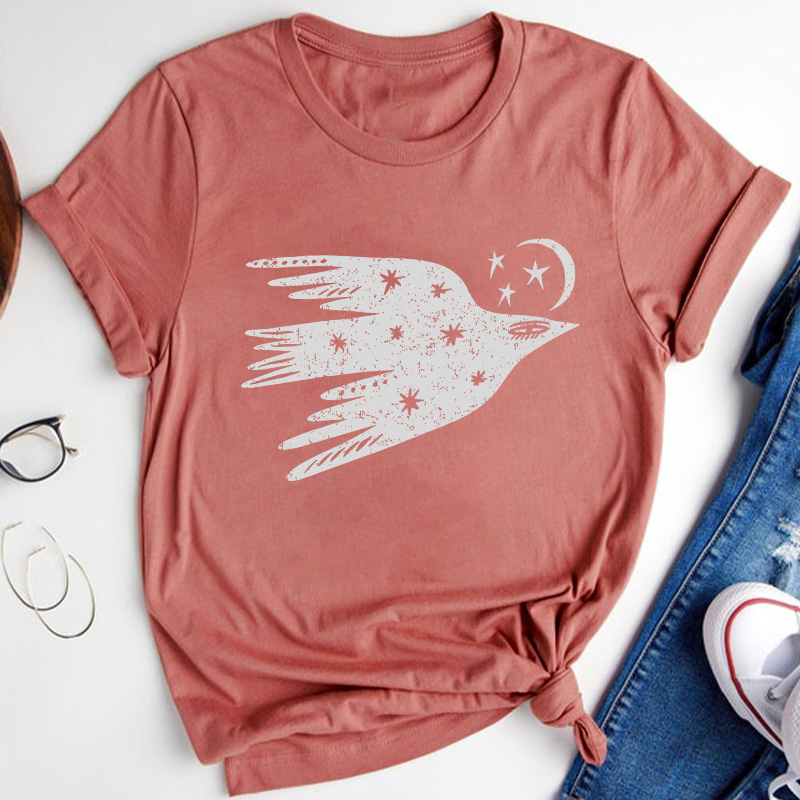 Celestial Bird Flying Bird Teacher T-Shirt