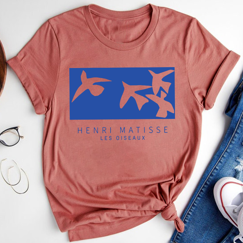 Les Oiseaux Henri Matisse Painting Teacher T-Shirt