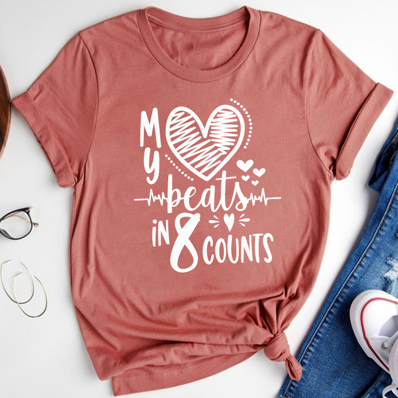 My Beats In 8 Counts Teacher T-Shirt