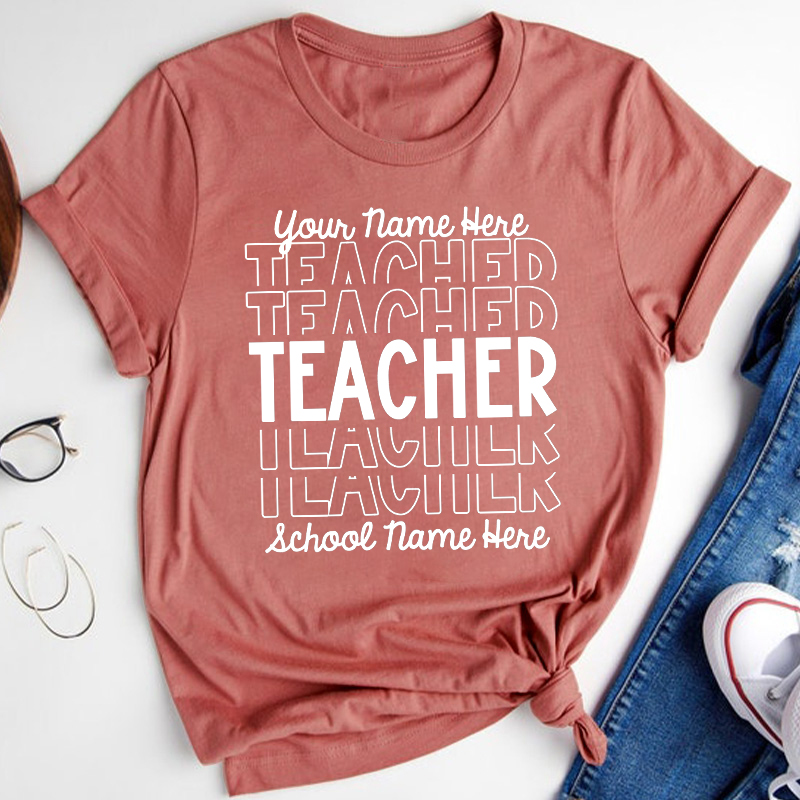 Personalized Information Belonging To You Teacher T-Shirt