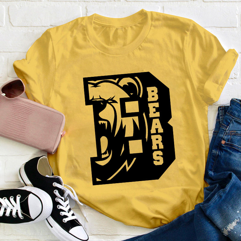 Personalized Sports Fan Team Mascot Teacher T-Shirt