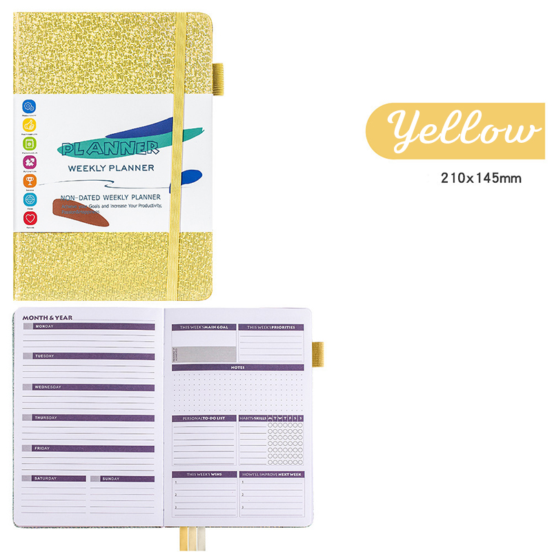 Weekly Planner Strap Notebook