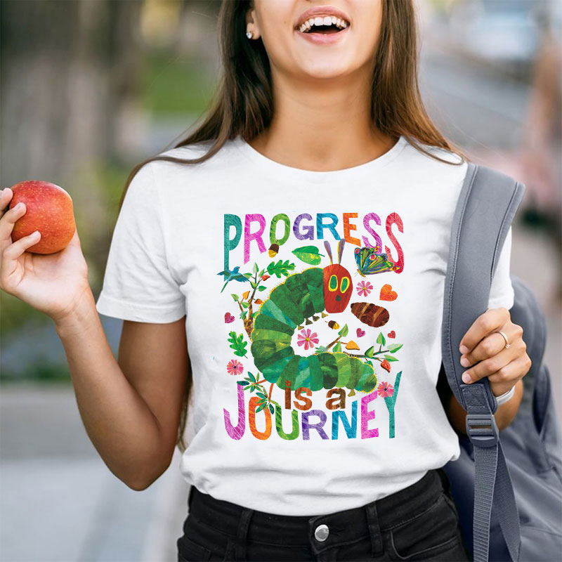 Progress Is A Journey Teacher T-Shirt